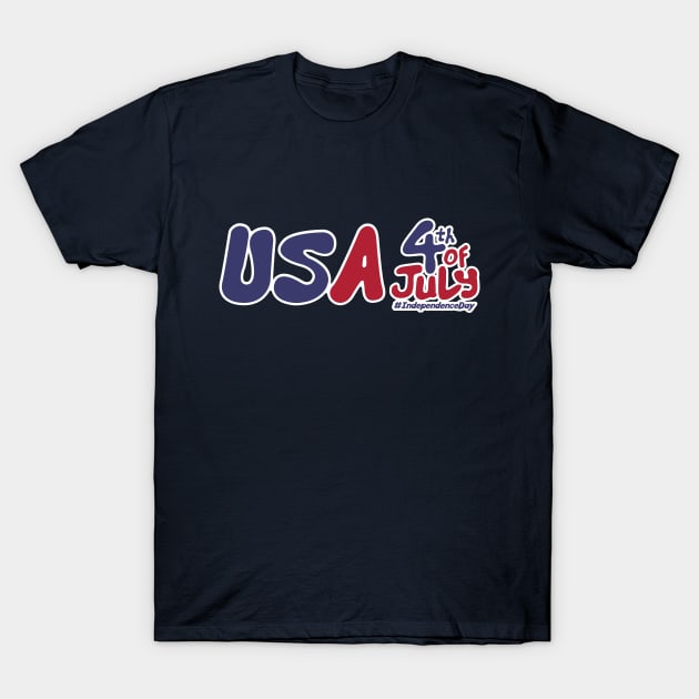 USA 4th Of July Independence Day T-Shirt by Howpot